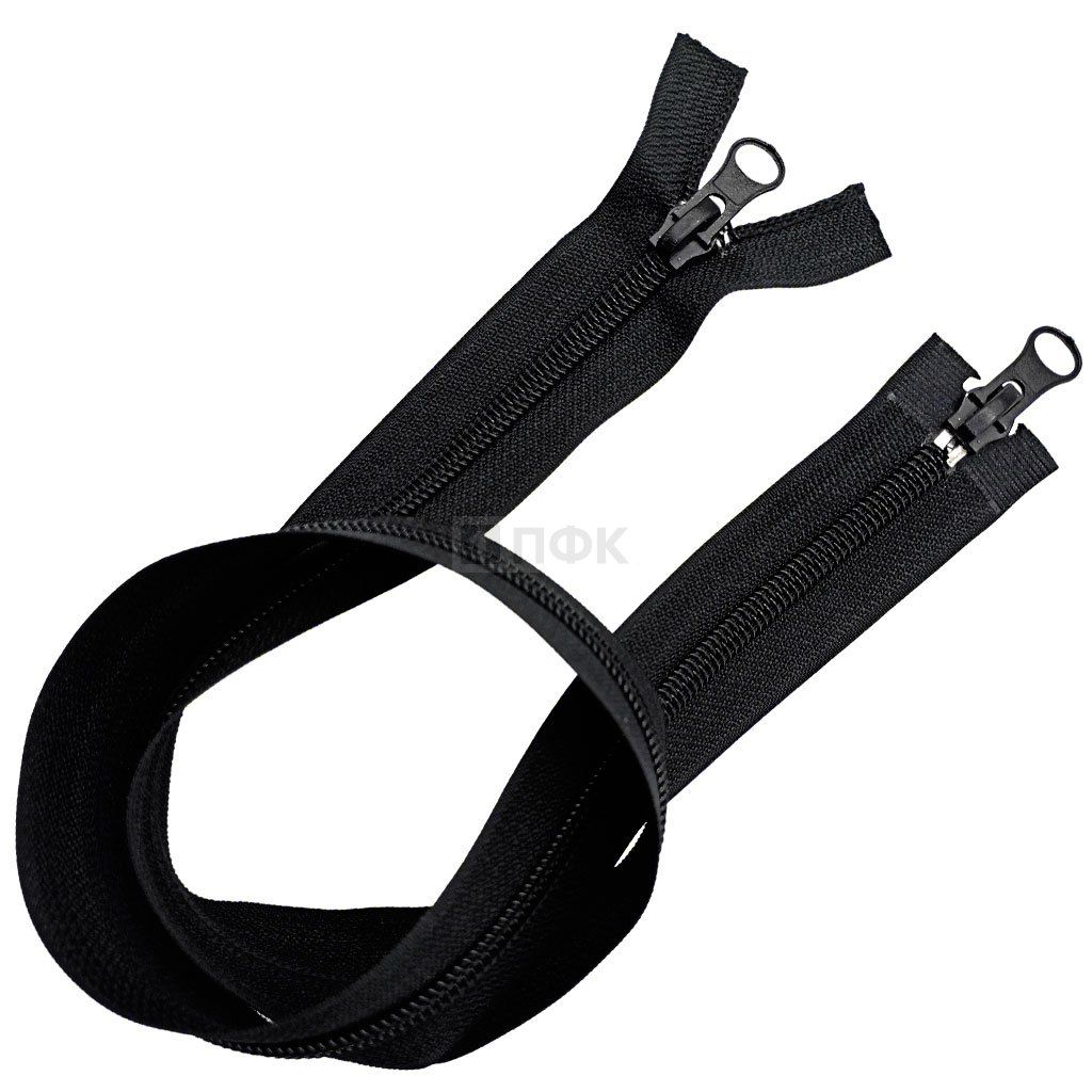 Молния спиральная (витая) тип 7 60см 2-ух замков разъем в две стороны цв 322 (уп 100шт)