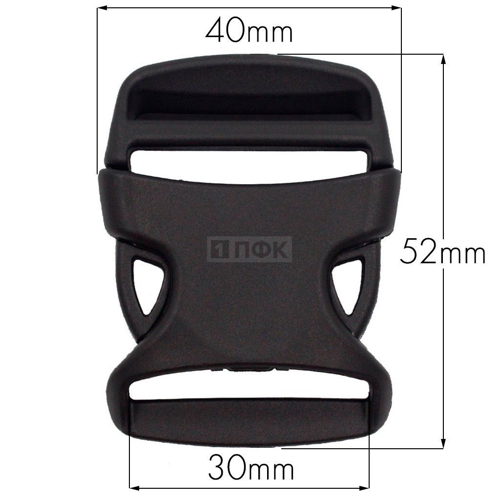 Фастекс Ф-30/6 (защелка-трезубец) ПП 30мм цв черный (уп 1000шт) — ПФКР Фастекс Ф-30/6 (защелка-трезубец) ПП 30мм цв черный (уп 1000шт)