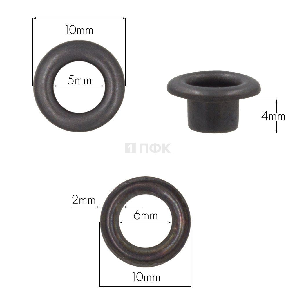 Люверсы №3 5мм сталь эконом цв оксид (уп 5000шт/100000шт) — ПФКР Люверсы №3 5мм сталь эконом цв оксид (уп 5000шт/100000шт)