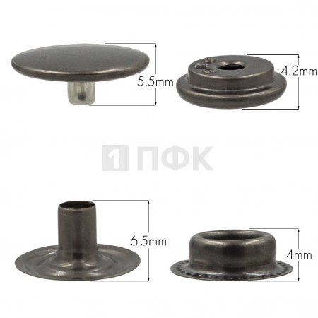 Кнопка для одежды 15мм №61 нерж цв никель тем (уп 720шт) DNG Кнопка для одежды 15мм №61 нерж цв никель тем (уп 720шт) DNG