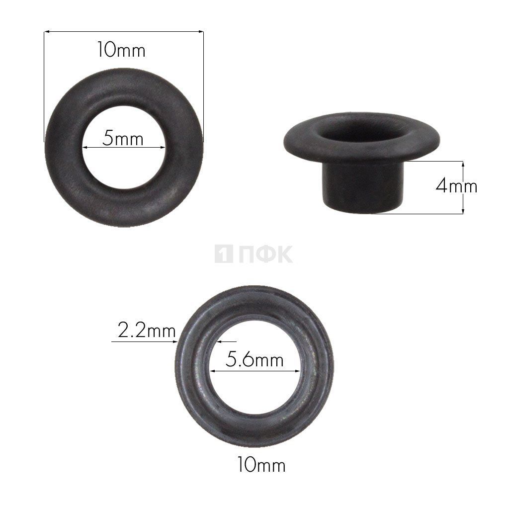 Люверсы №3 5мм нерж цв оксид (уп 5000шт)