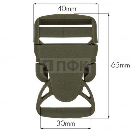 Фастекс (защелка-трезубец) ПП 30мм цв хаки арт 1001 (уп 200шт) ПФК Фастекс (защелка-трезубец) ПП 30мм цв хаки арт 1001 (уп 200шт) ПФК
