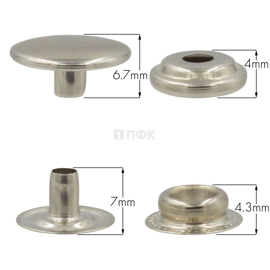 Кнопка для одежды 15мм №61 сталь цв никель (уп 720шт) NEW STAR — ПФКР Кнопка для одежды 15мм №61 сталь цв никель (уп 720шт) NEW STAR