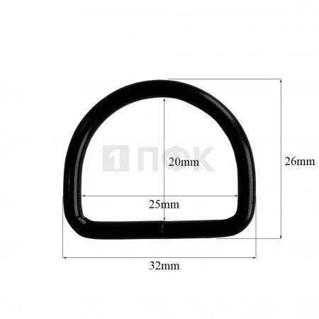 Полукольцо 25мм (толщ 3мм) цв оксид сварное (уп 500шт/10000шт) ВЫСОКОЕ
