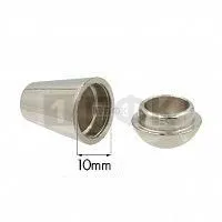 Наконечник для шнура пластик 8377 цв никель (уп 1000шт)