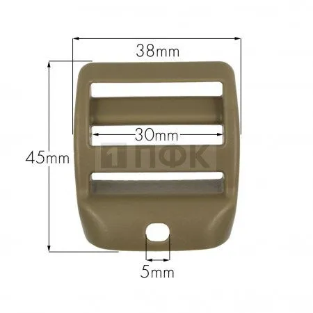 Пряжка-крыло трехщелевая U-30 ПФЛ 30мм цв койот (уп 1000шт)