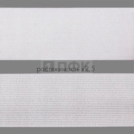 Резинка вязанная 60мм 22.2 гр/м цв белый (рул 40м/уп 200м)