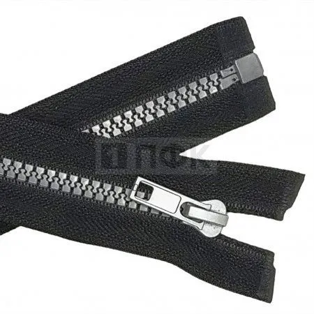 Молния тракторная тип 5 60см разъем цв 322 ус.зв. серый зуб груша (уп 100шт)