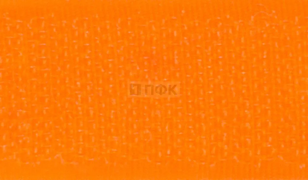 Лента контактная пришивная (липучка/велькро) 25мм цв 140 неон-оранж (рул 25м/кор 500м)