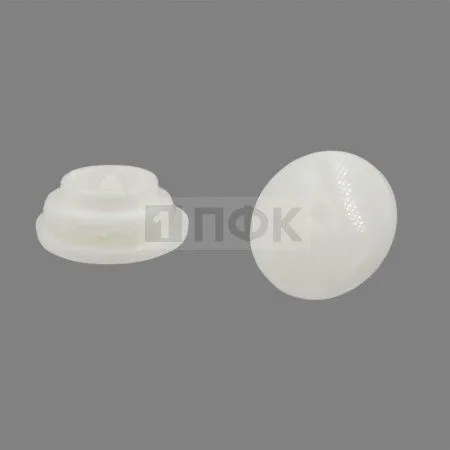 Кнопка пластиковая 12,5мм цв белый (уп 1440шт)