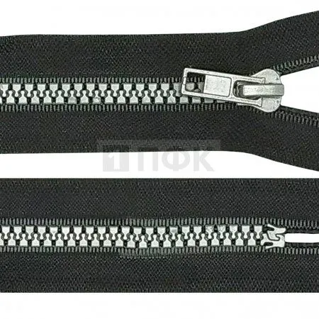 Молния тракторная тип 5 16см н/р цв 322 ус.зв. серый зуб груша (уп 100шт)