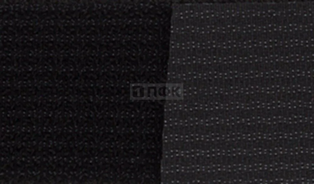 Лента контактная пришивная (липучка/велькро) ГИБРИДНАЯ "2в1" 40(38)мм цв черный (рул 25м/кор 600м)