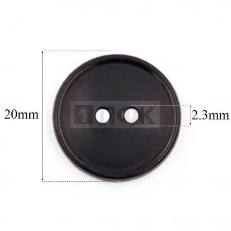 Пуговица 51920-20 ПА 20мм цв черный (уп 1000шт)