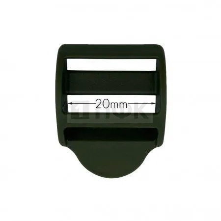 Пряжка-крыло трехщелевая К-20 ПП 20мм цв хаки (уп 1000шт/10000шт) ПФК