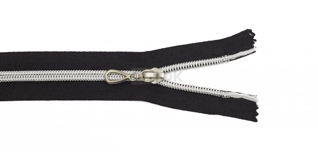 Молния спиральная (витая) тип 7 60см разъем цв 322 зв серебро (уп 100шт)